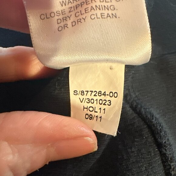 Banana Republic Black full-zip sweater XL Pockets Ribbed - Picture 9 of 10